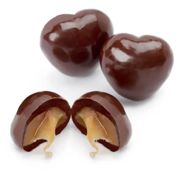 Milk Chocolate Covered Caramel Hearts Candy: 2LB Bag