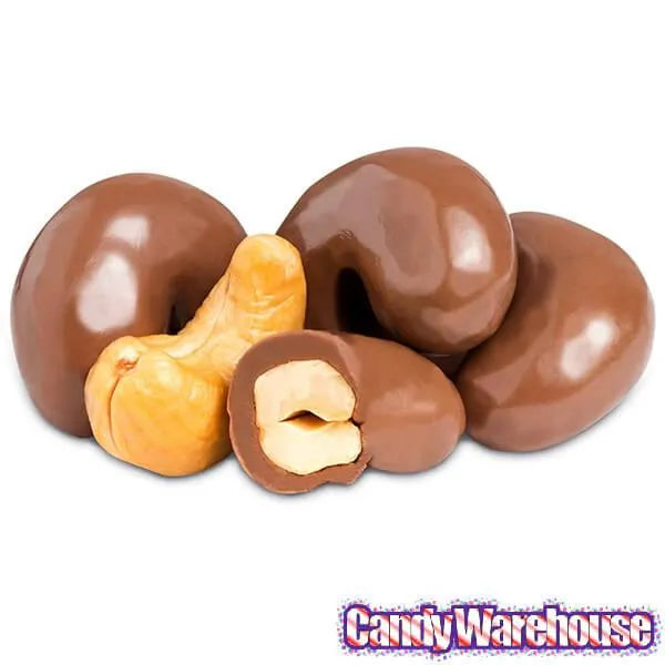 Milk Chocolate Covered Cashews Candy: 2LB Bag