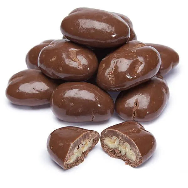 Milk Chocolate Covered Pecans Candy: 10LB Case