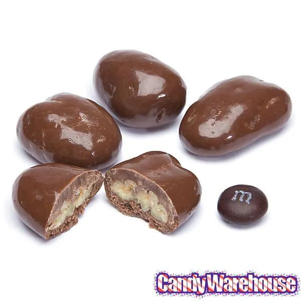 Milk Chocolate Covered Pecans Candy: 10LB Case