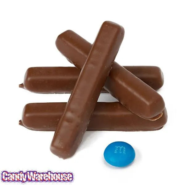 Milk Chocolate Covered Raspberry Jelly Candy Sticks Packs: 12-Piece Box