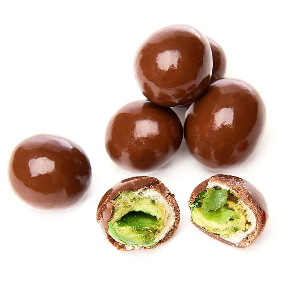 Milk Chocolate Covered Wasabi Peas: 6-Ounce Bag