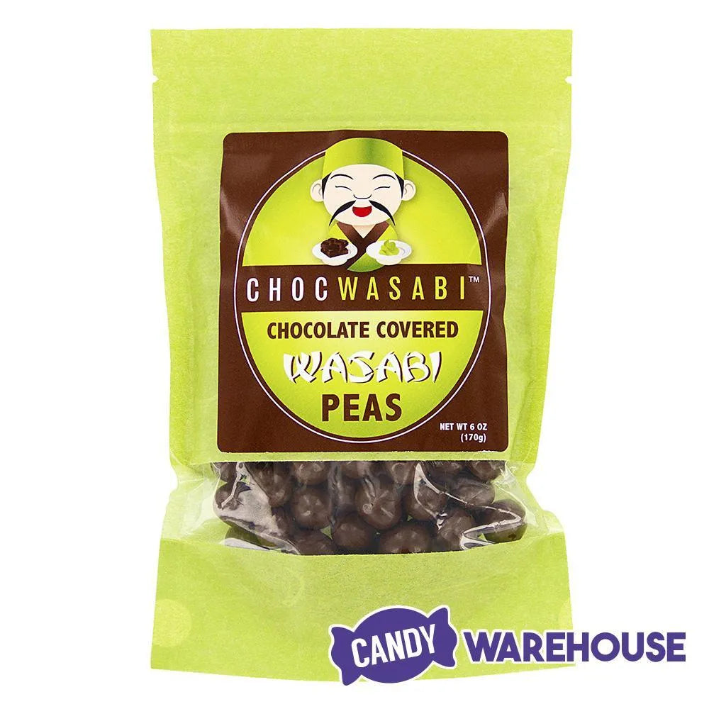 Milk Chocolate Covered Wasabi Peas: 6-Ounce Bag