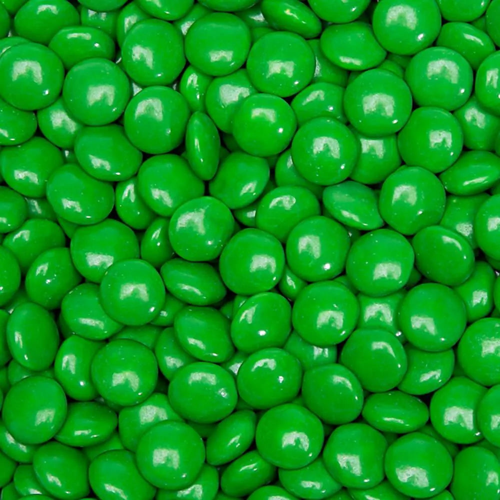 Milk Chocolate Gems - Green: 2LB Bag