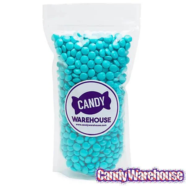 Milk Chocolate Gems - Teal: 2LB Bag