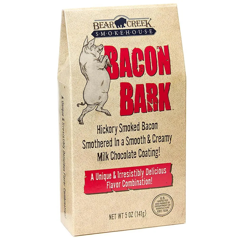 Milk Chocolate Hickory Smoked Bacon Bark: 5-Ounce Gift Bag