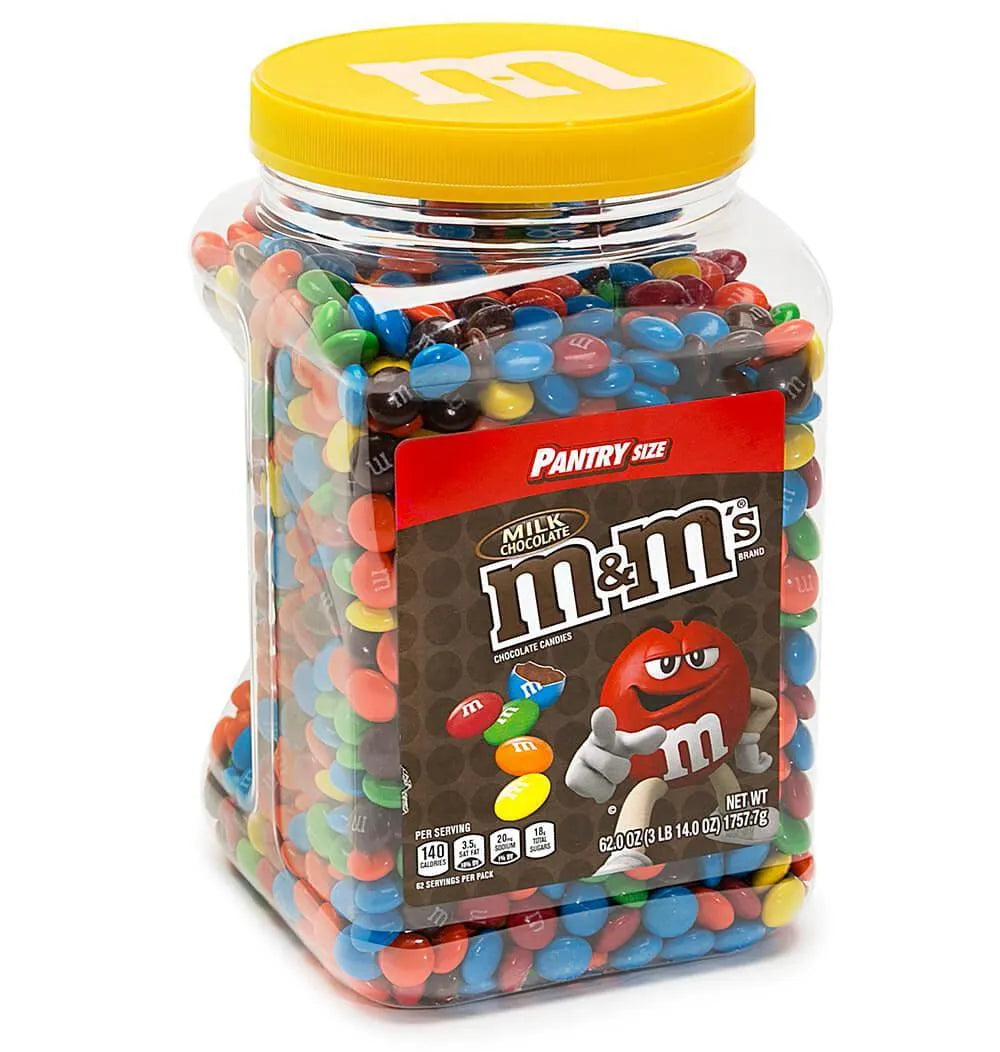 Milk Chocolate M&M's Candy: 62-Ounce Jar