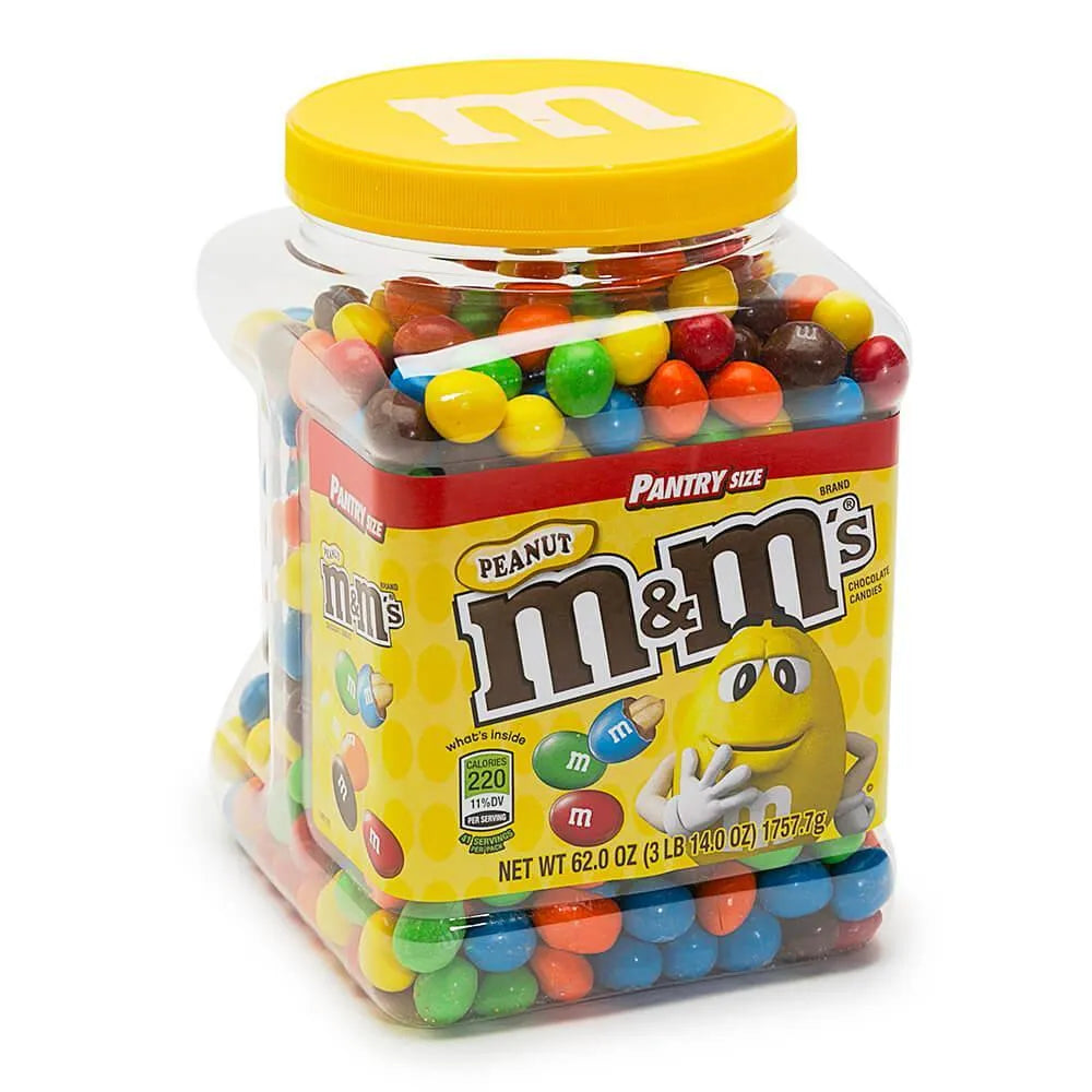 Milk Chocolate Peanut M&M's Candy: 62-Ounce Jar