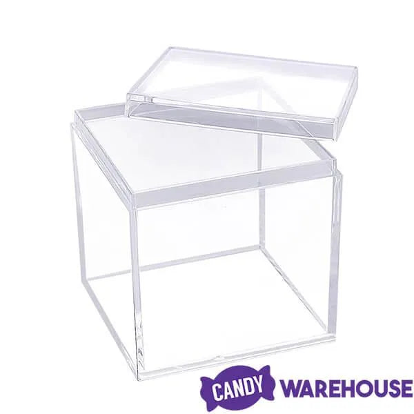 Mini Acrylic Favor Boxes - 5-Ounce Cube with Lid: 12-Piece Set