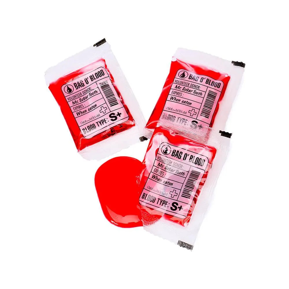 Mini Blood Bags Liquid Candy Pouches: 12-Piece Bag