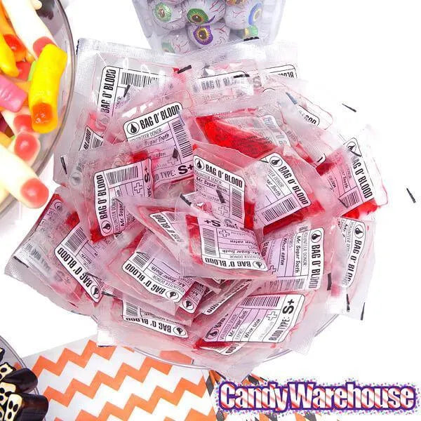 Mini Blood Bags Liquid Candy Pouches: 12-Piece Bag