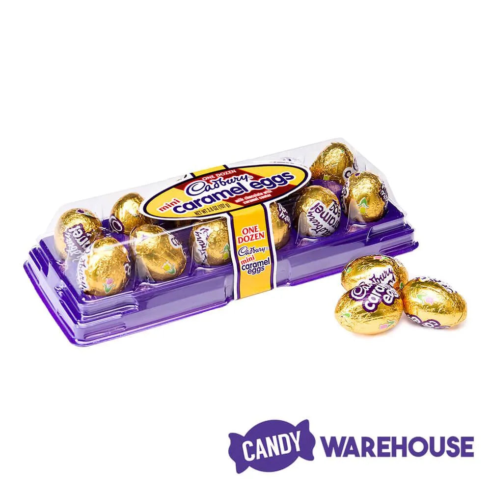 Mini Cadbury Caramel Filled Milk Chocolate Eggs: 12-Piece Tray