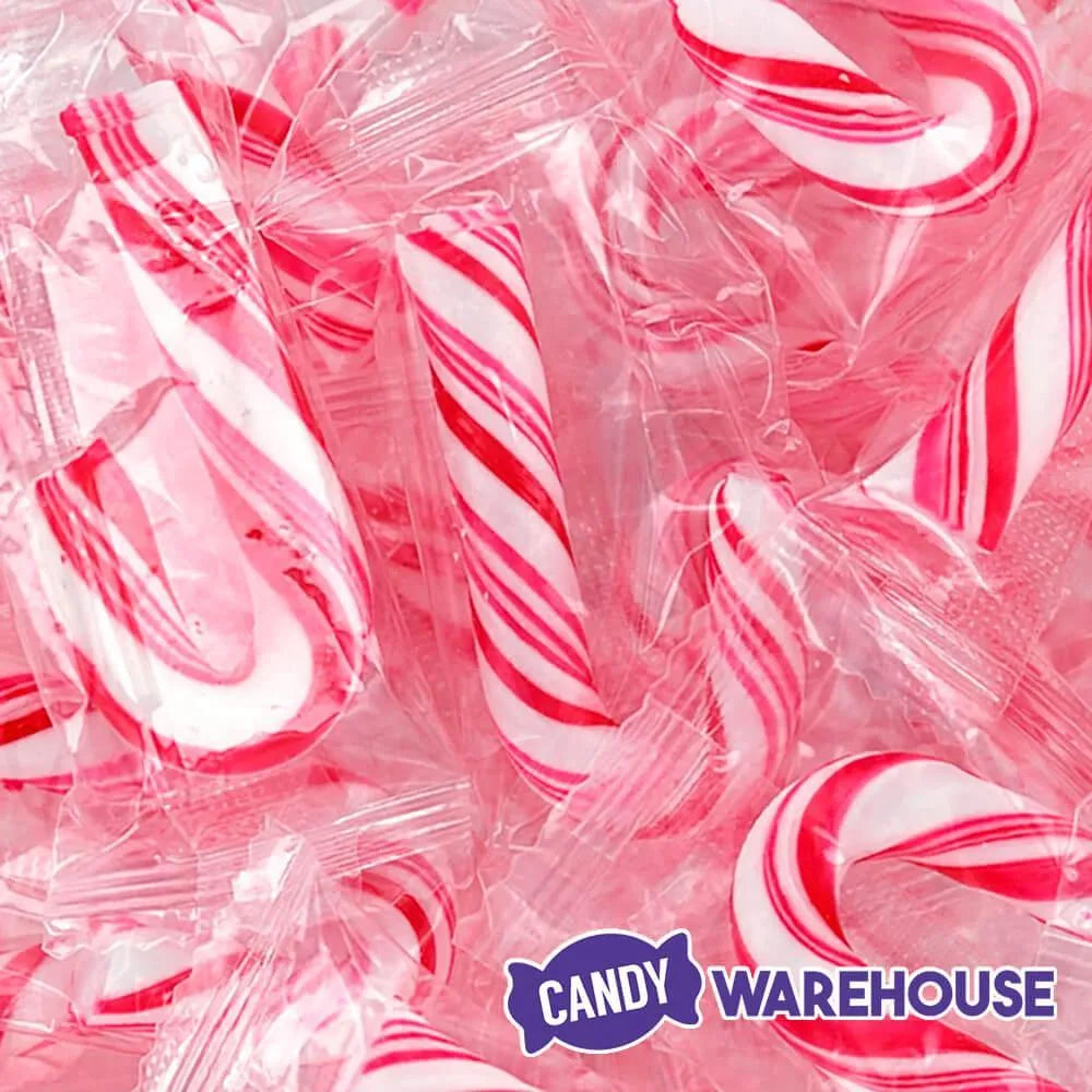 Mini Candy Canes - Red and White: 45-Piece Jar