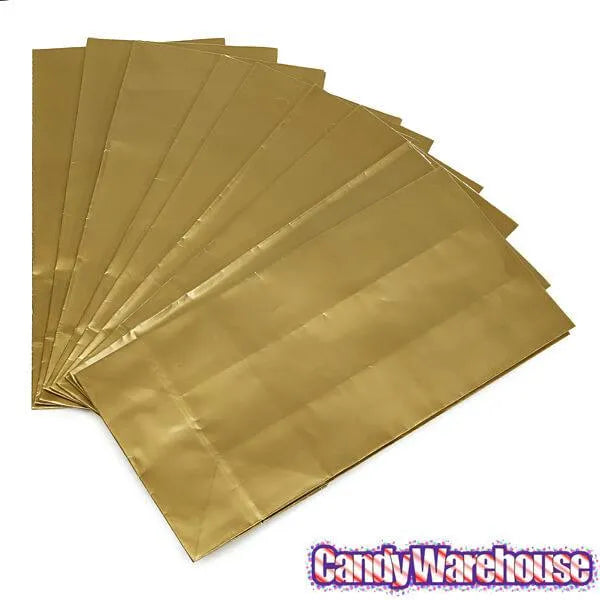 Mini Candy Treat Bags - Gold: 24-Piece Bag