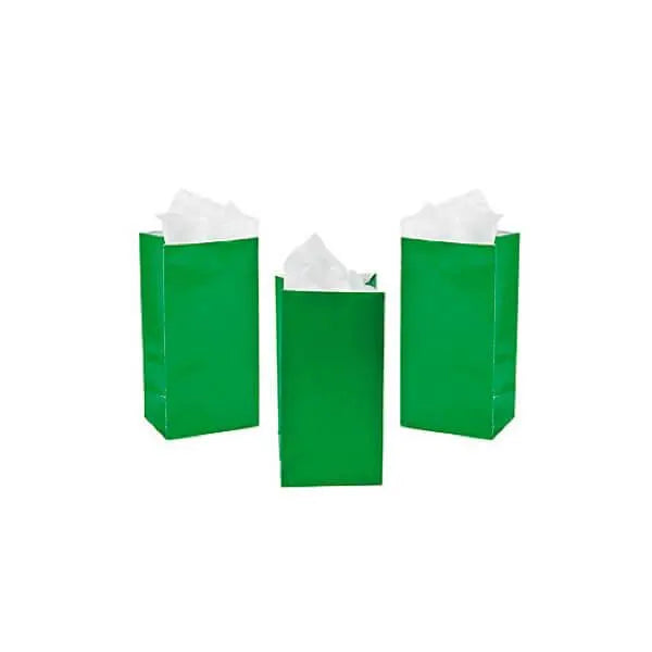 Mini Candy Treat Bags - Green: 24-Piece Bag