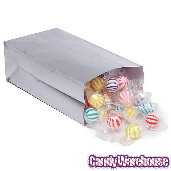 Mini Candy Treat Bags - Silver: 24-Piece Bag