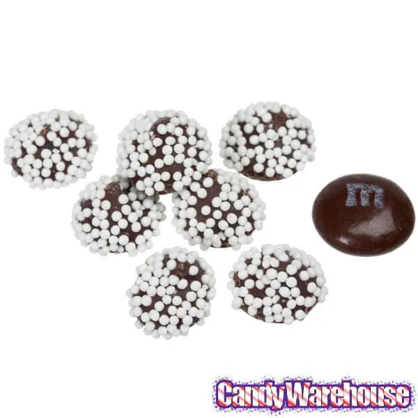 Mini Dark Chocolate Drops with White Nonpareils: 10LB Case