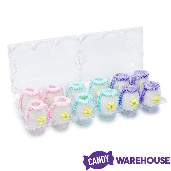 Mini Easter Candy Sugar Eggs: 12-Piece Carton