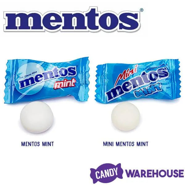 Mini Mentos Mint Candy Single Packs: 1LB Bag