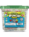 Mini Sour Punch Twists - Wrapped: 210-Piece Tub