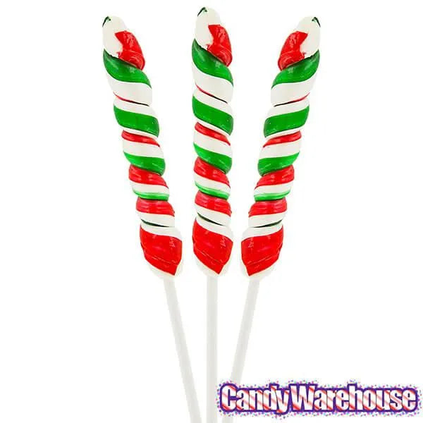 Mini Unicorn Pops Twist Suckers - Christmas: 24-Piece Jar