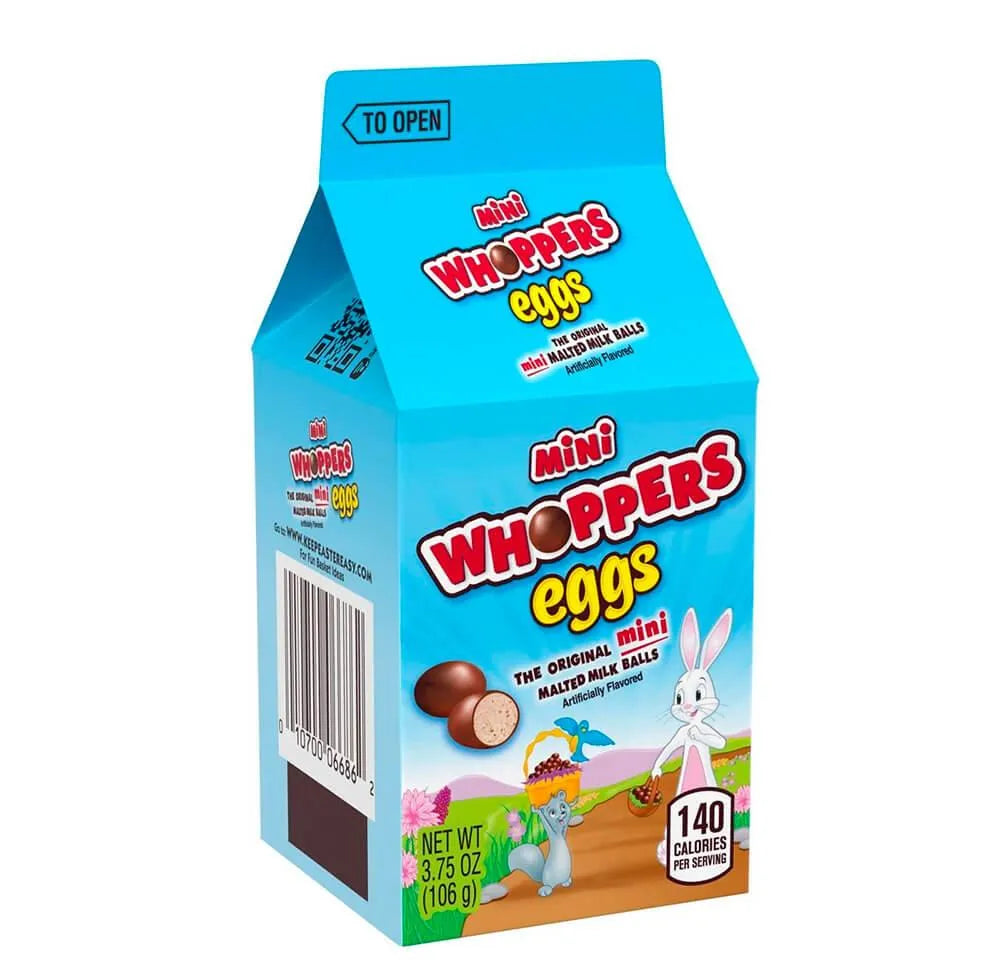 Mini Whoppers Easter Eggs Candy: 3.75-Ounce Carton