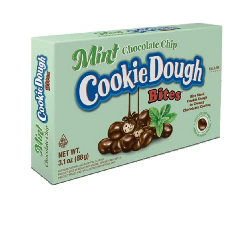 Mint Chocolate Chip Cookie Dough Bites Theater Packs: 12-Piece Box