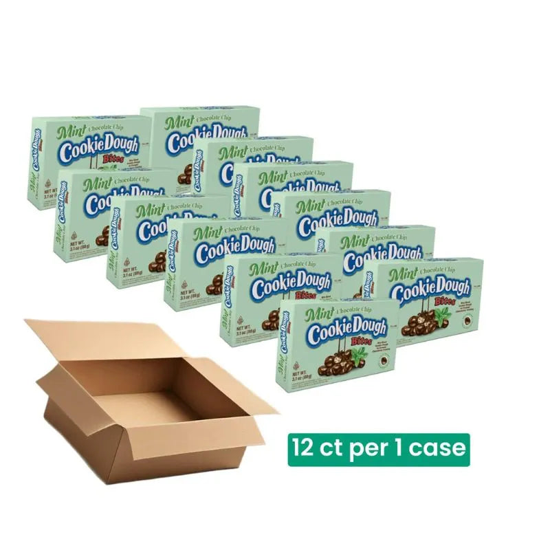 Mint Chocolate Chip Cookie Dough Bites Theater Packs: 12-Piece Box