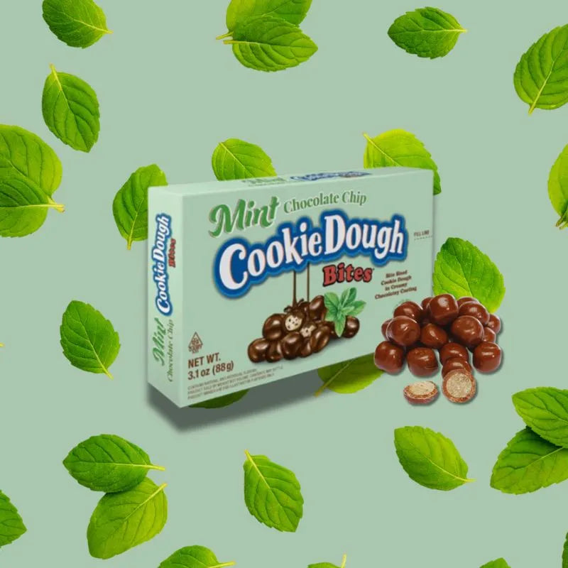 Mint Chocolate Chip Cookie Dough Bites Theater Packs: 12-Piece Box