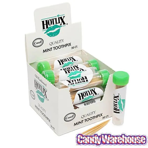 Mint Toothpicks Tubes: 20-Piece Box