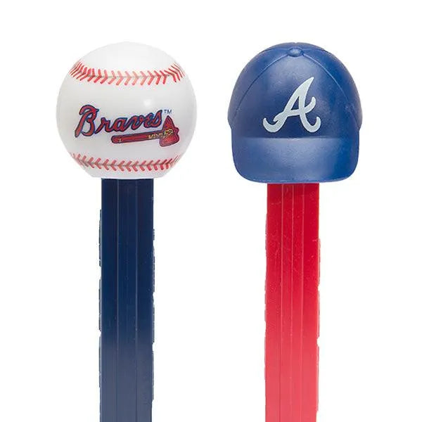 MLB Team Baseball PEZ Candy Packs - Atlanta Braves: 12-Piece Box