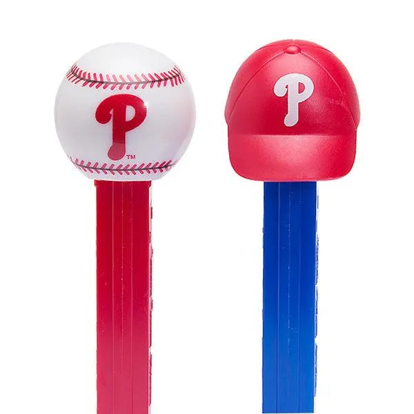 MLB Team Baseball PEZ Candy Packs - Philadelphia Philles: 12-Piece Box