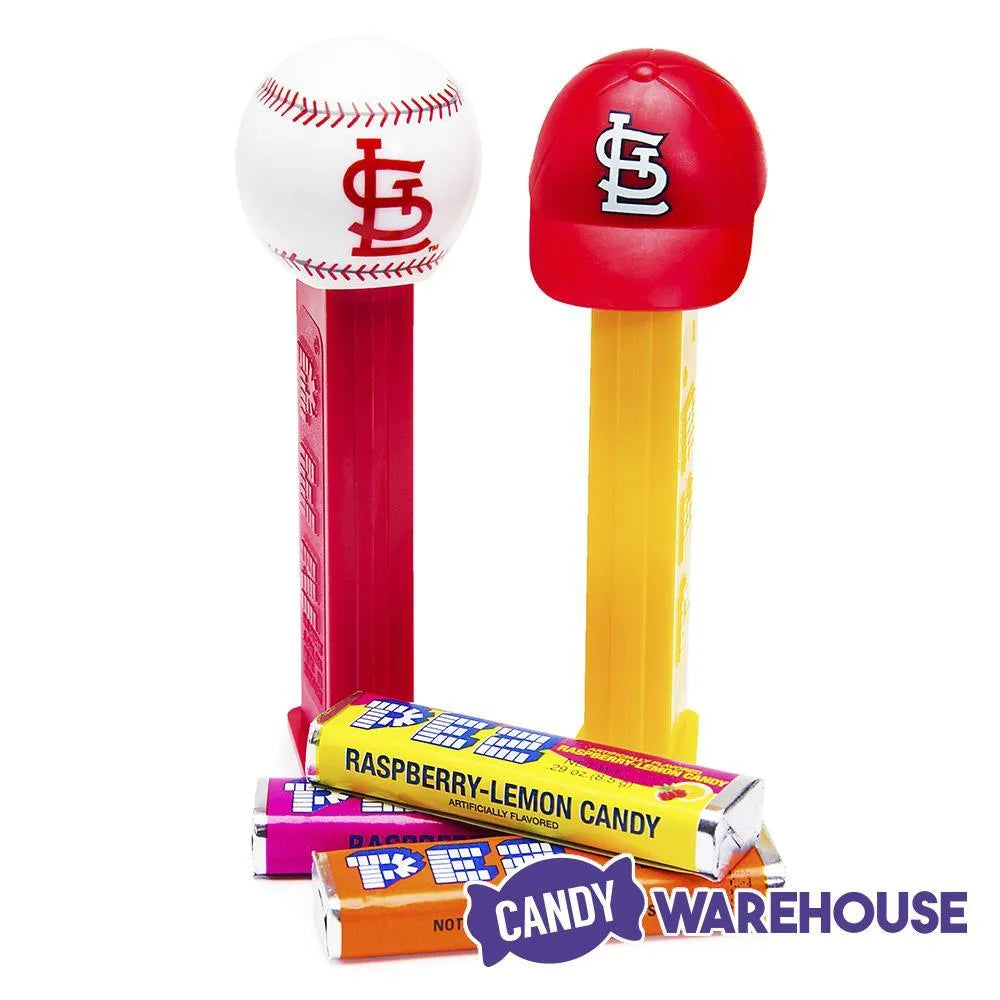 MLB Team Baseball PEZ Candy Packs - St. Louis Cardinals: 12-Piece Box