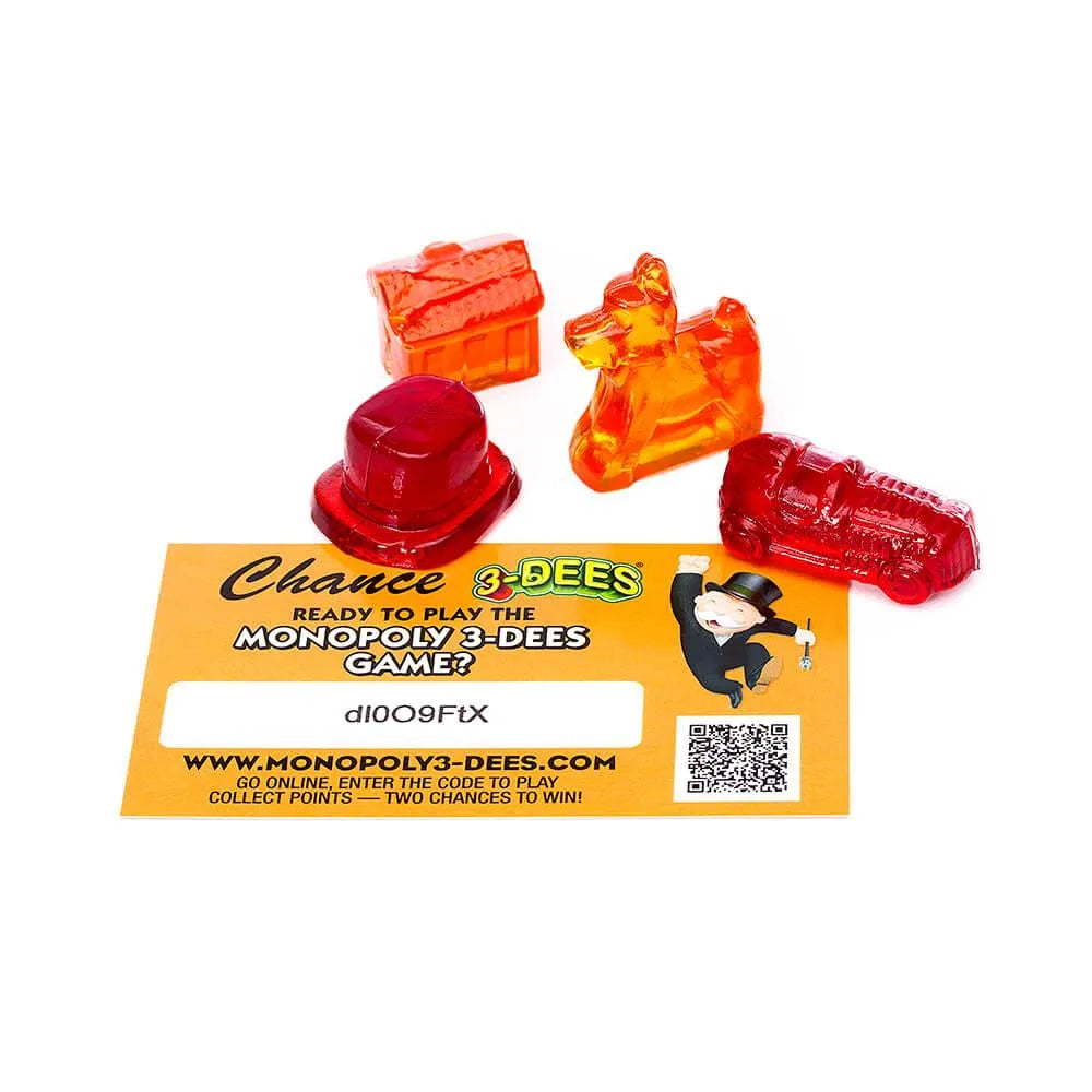 Monopoly 3-Dees Fruit Snack Packs: 10-Piece Bag