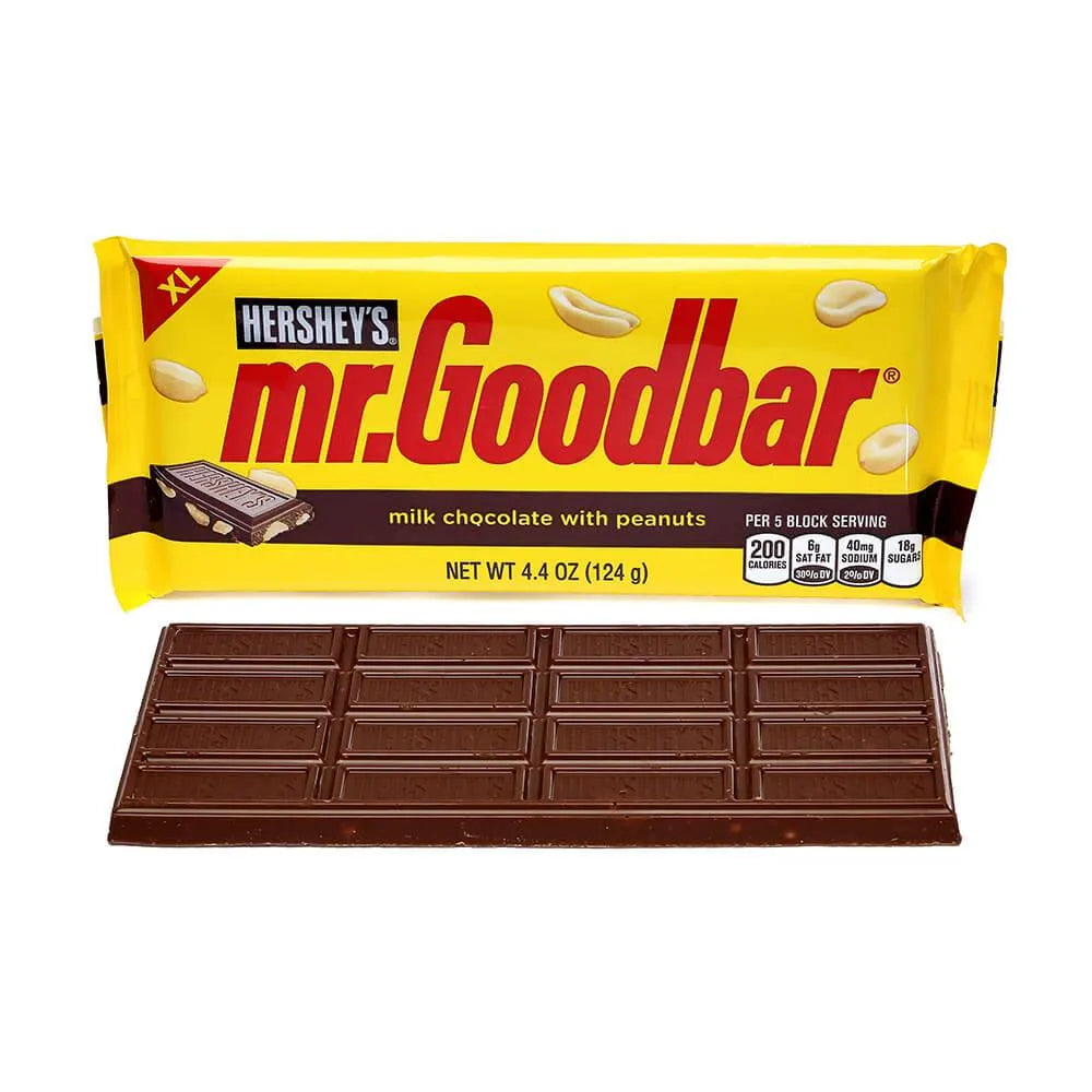 Mr. Goodbar Chocolate 4.4-Ounce Jumbo Candy Bars: 12-Piece Box