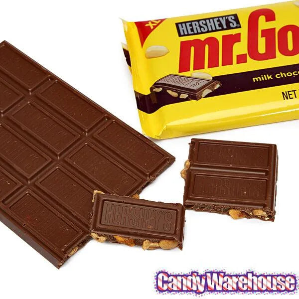 Mr. Goodbar Chocolate 4.4-Ounce Jumbo Candy Bars: 12-Piece Box