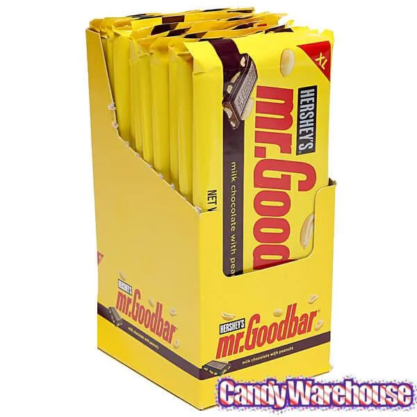 Mr. Goodbar Chocolate 4.4-Ounce Jumbo Candy Bars: 12-Piece Box