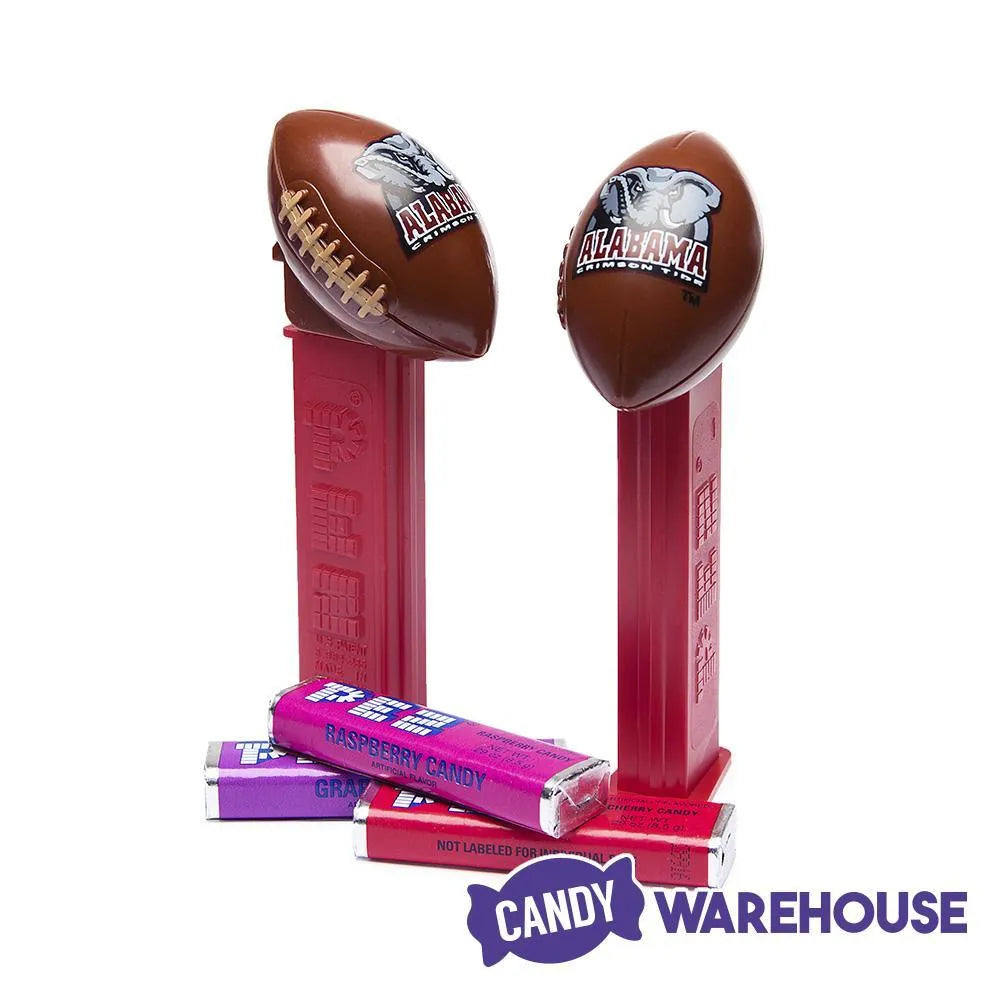 NCAA College Football PEZ Candy Packs - Alabama: 12-Piece Box