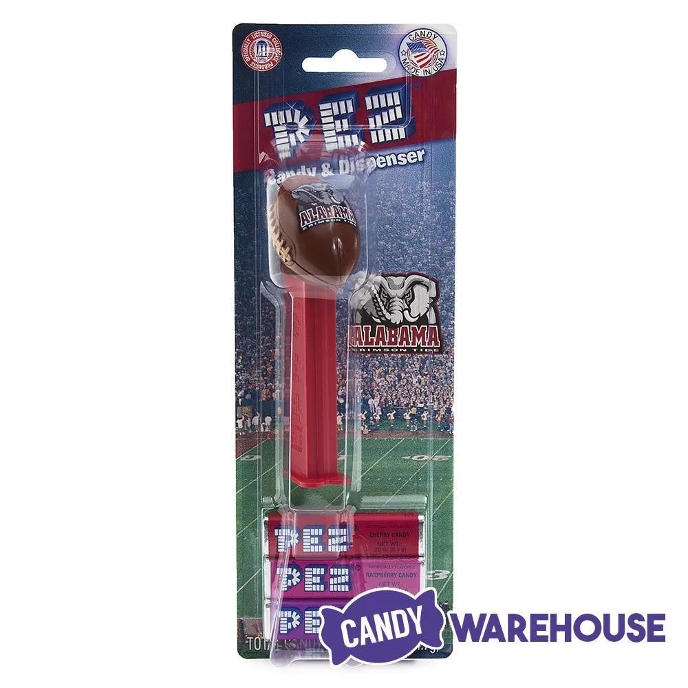 NCAA College Football PEZ Candy Packs - Alabama: 12-Piece Box