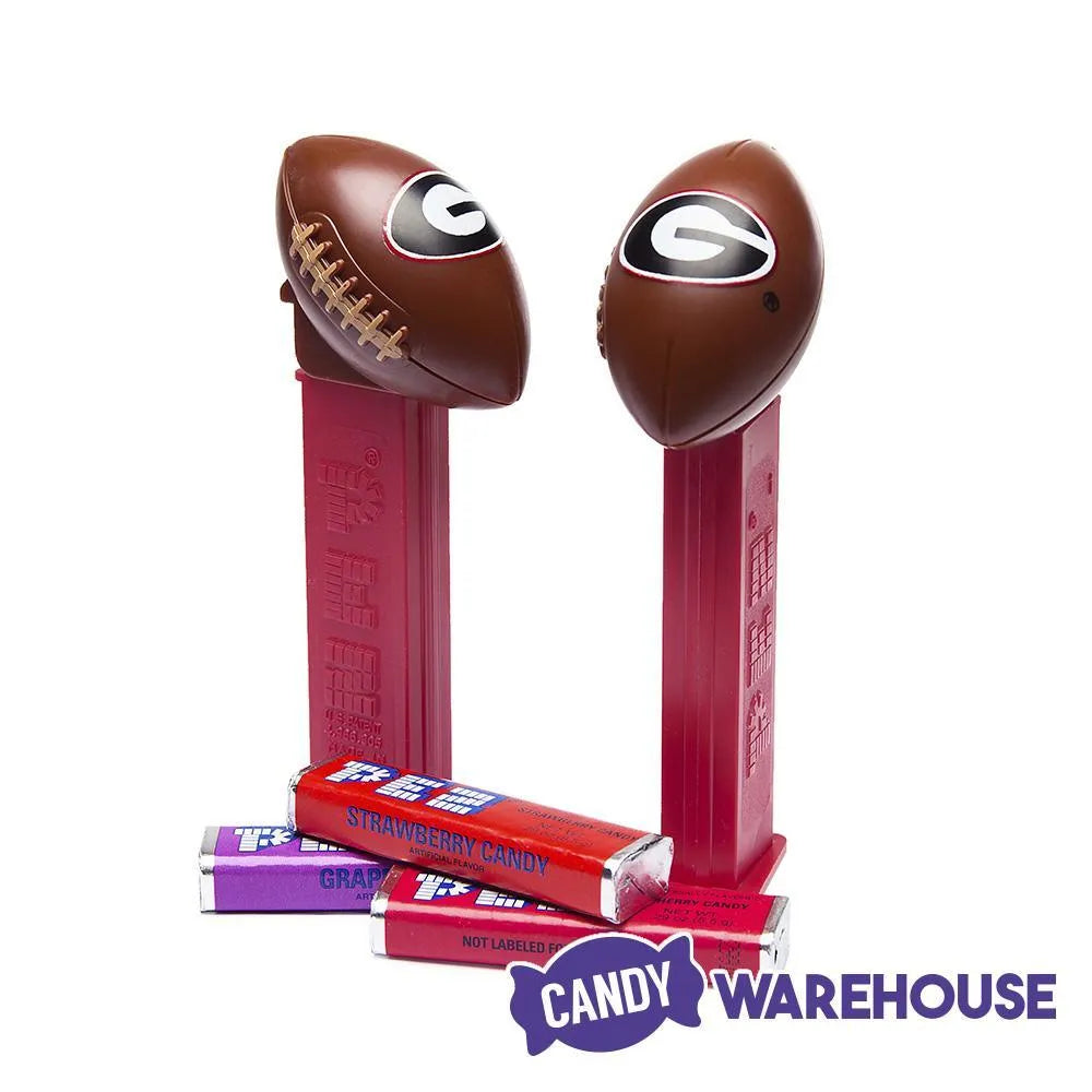 NCAA College Football PEZ Candy Packs - Georgia: 12-Piece Box