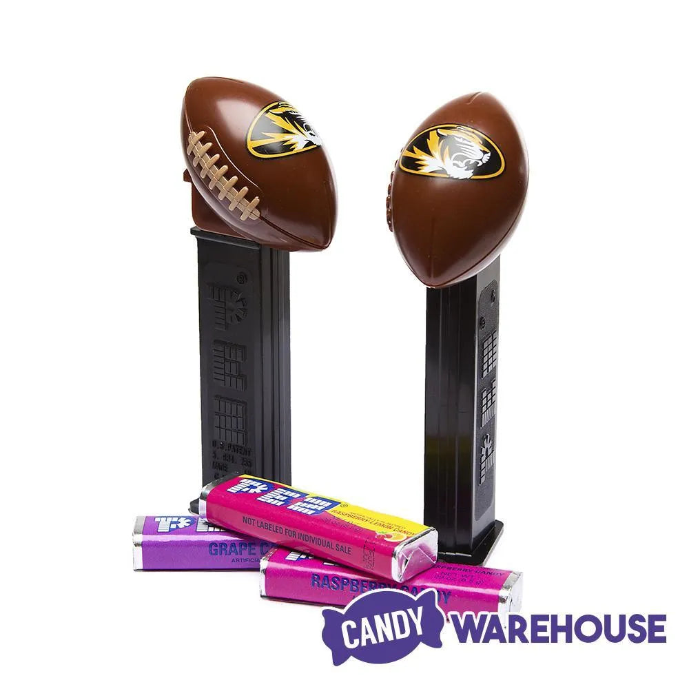 NCAA College Football PEZ Candy Packs - Missouri: 12-Piece Box