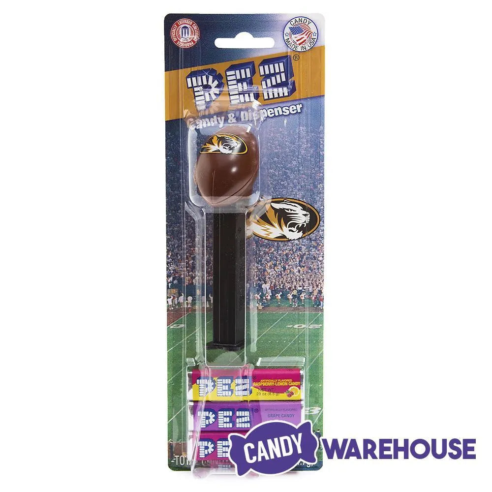 NCAA College Football PEZ Candy Packs - Missouri: 12-Piece Box