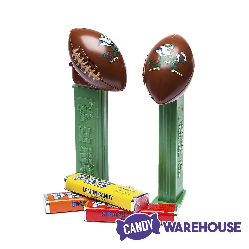 NCAA College Football PEZ Candy Packs - Notre Dame: 12-Piece Box