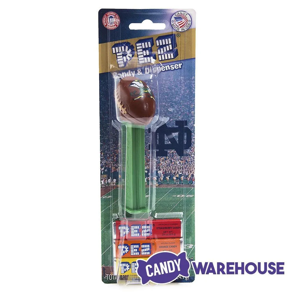 NCAA College Football PEZ Candy Packs - Notre Dame: 12-Piece Box