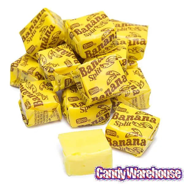 Necco Banana Split Candy Chews: 240-Piece Tub