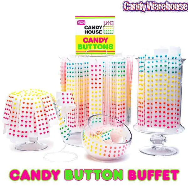 Necco Candy Buttons Strips: 1000-Piece Case