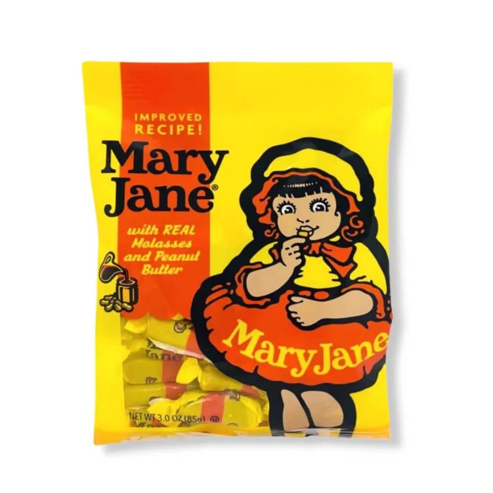 Necco Mary Jane Candy 3-Ounce Bags: 12-Piece Box