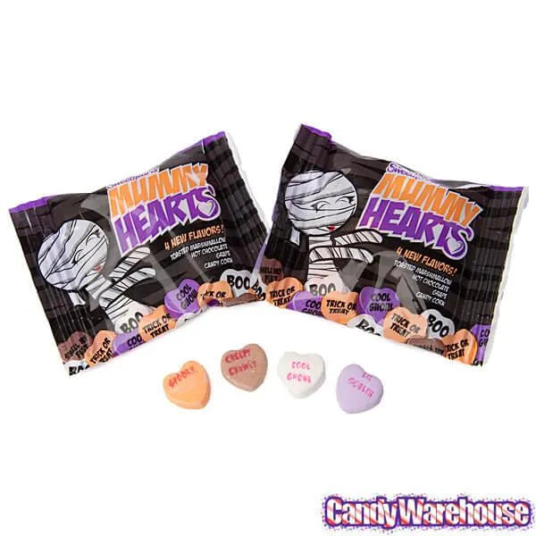 Necco Mummy Hearts Halloween Candy Packs: 9-Ounce Bag