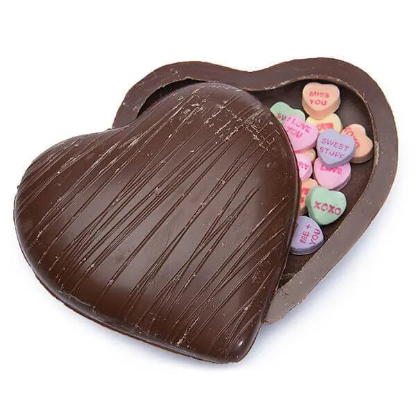 Necco Sweethearts Hollow Milk Chocolate Heart with Classic Candy Hearts