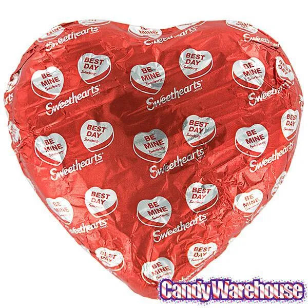 Necco Sweethearts Hollow Milk Chocolate Heart with Classic Candy Hearts